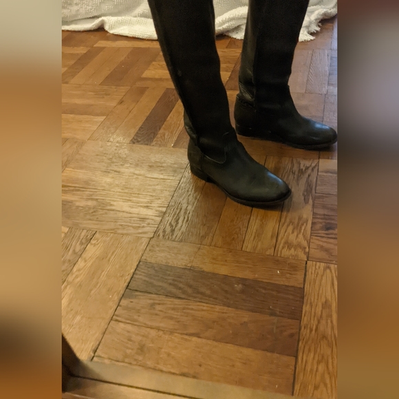 Frye dark grey riding boots size 6 - Picture 2 of 5